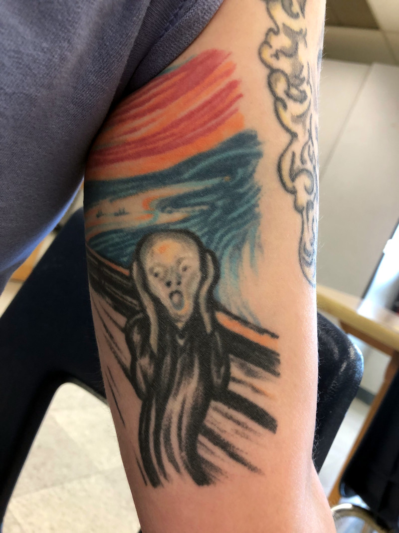 Tattoo of The Scream