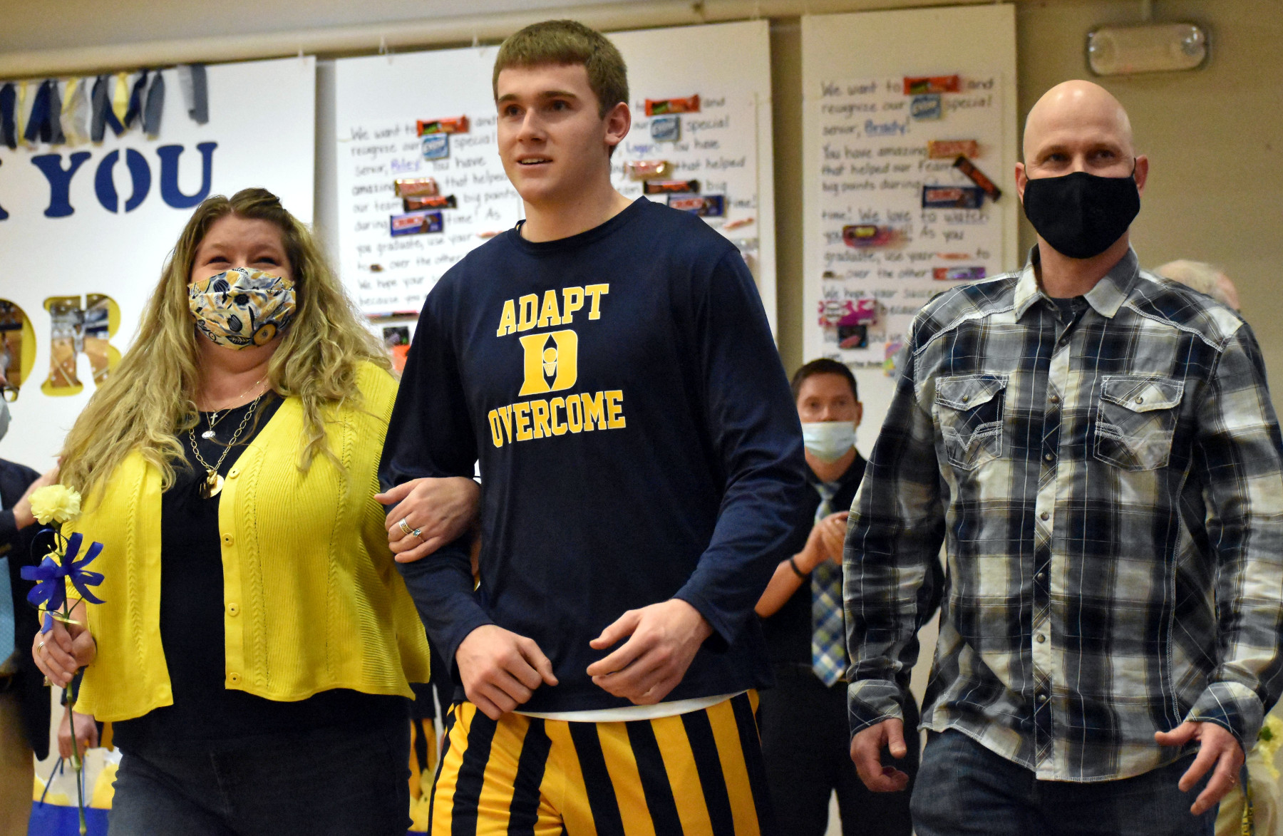 Brady and parents