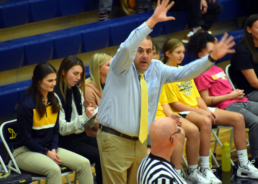 Coach on sidelines