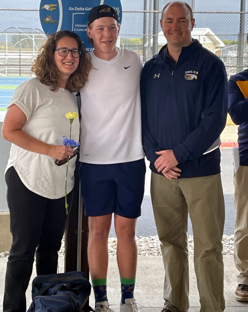 James and parents