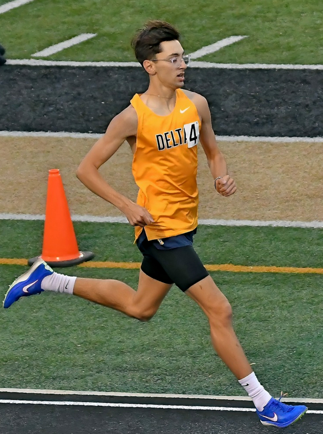 Runner on track