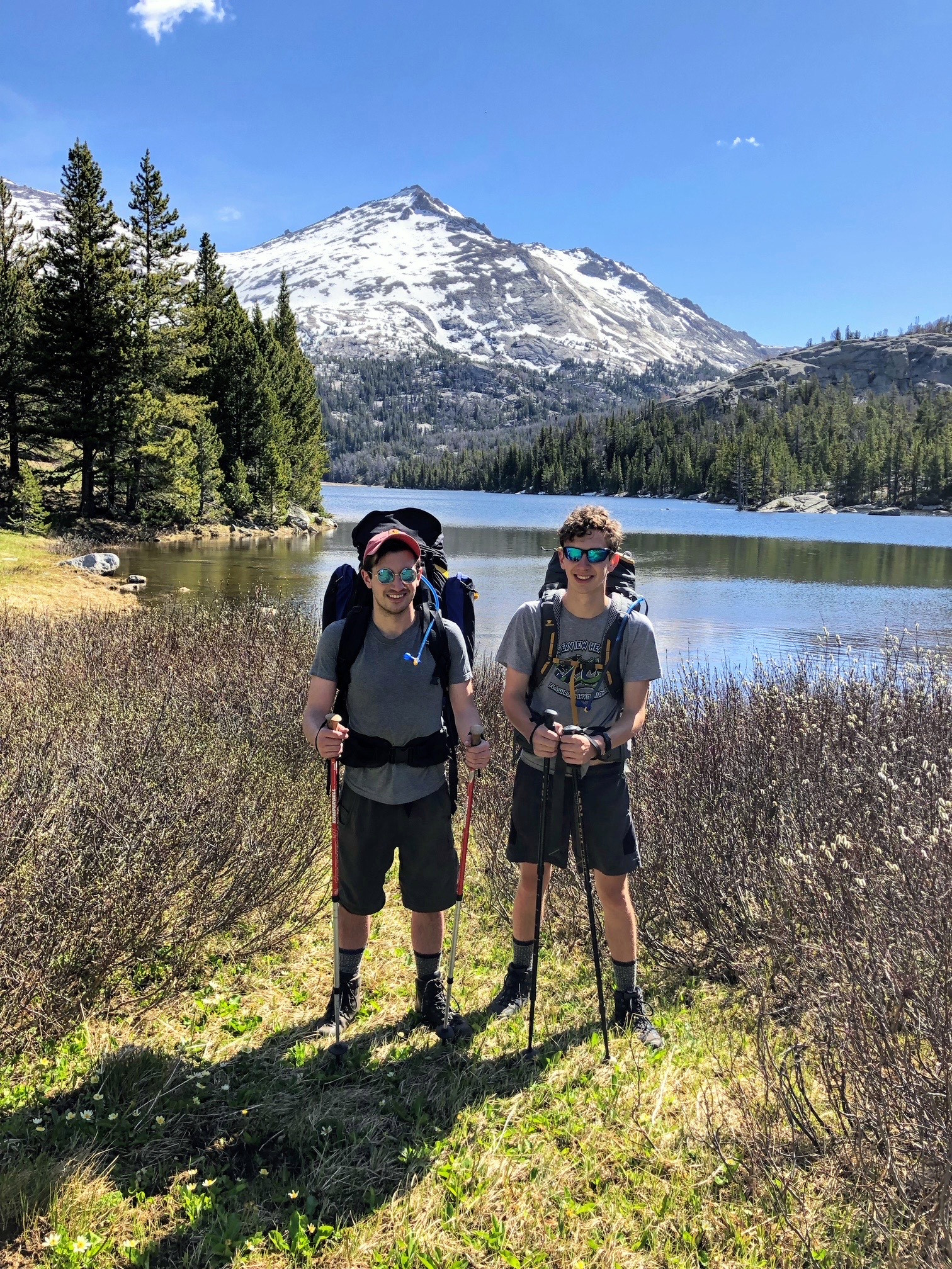 Mountains and lake