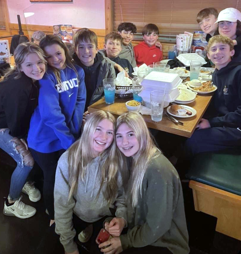 Gavin with friends