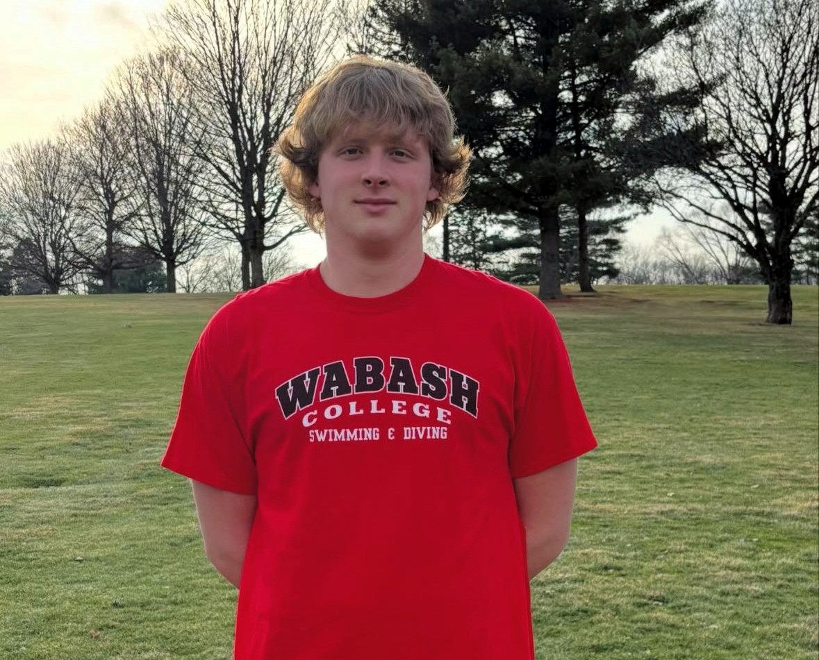 Senior with Wabash t-shirt