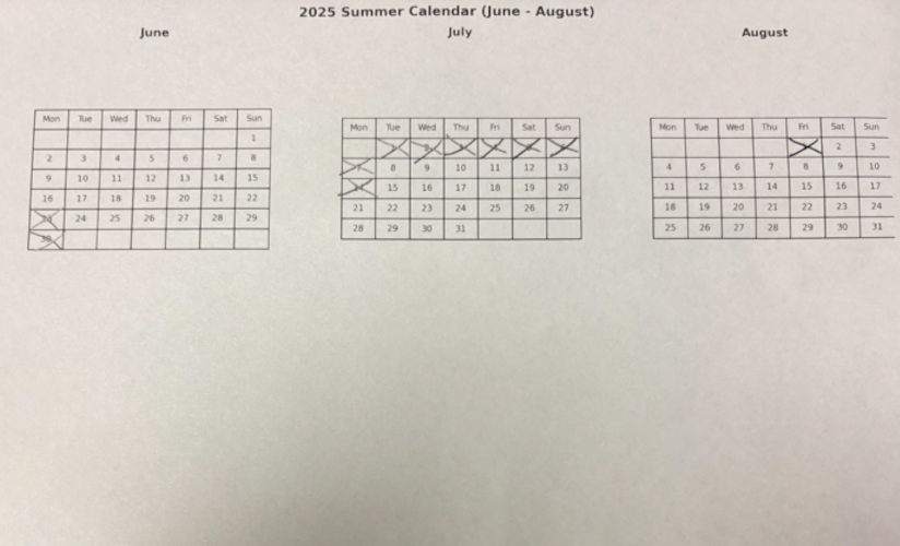 Summer Shutdown
