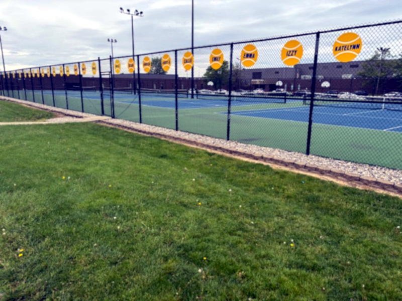 Empty tennis courts