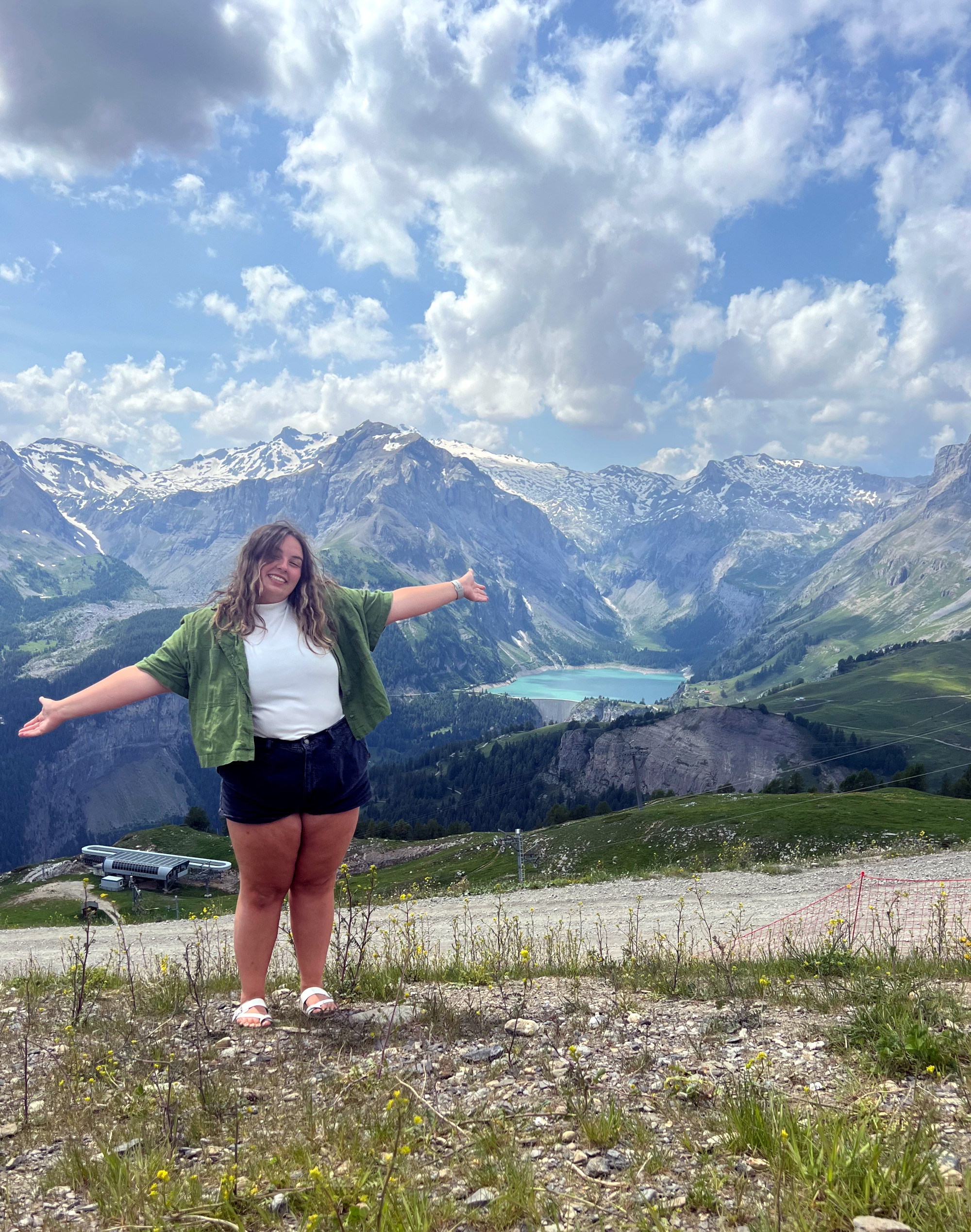 Girl in mountains