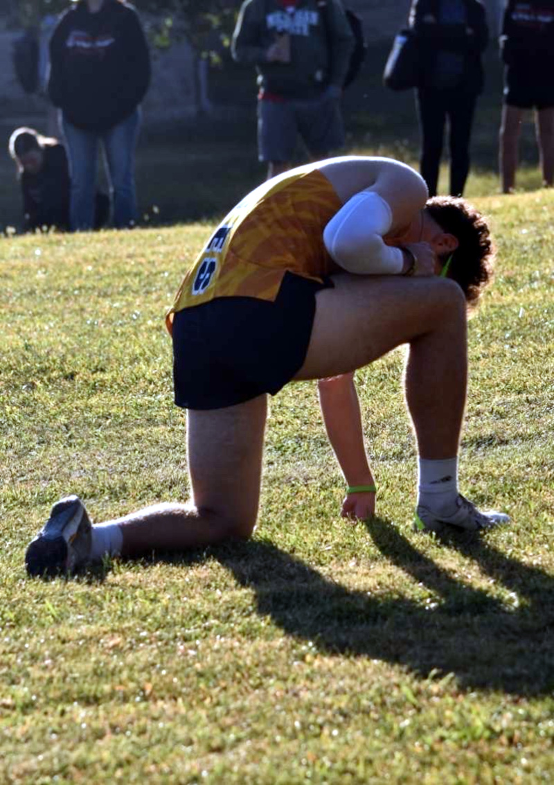 Runner prays