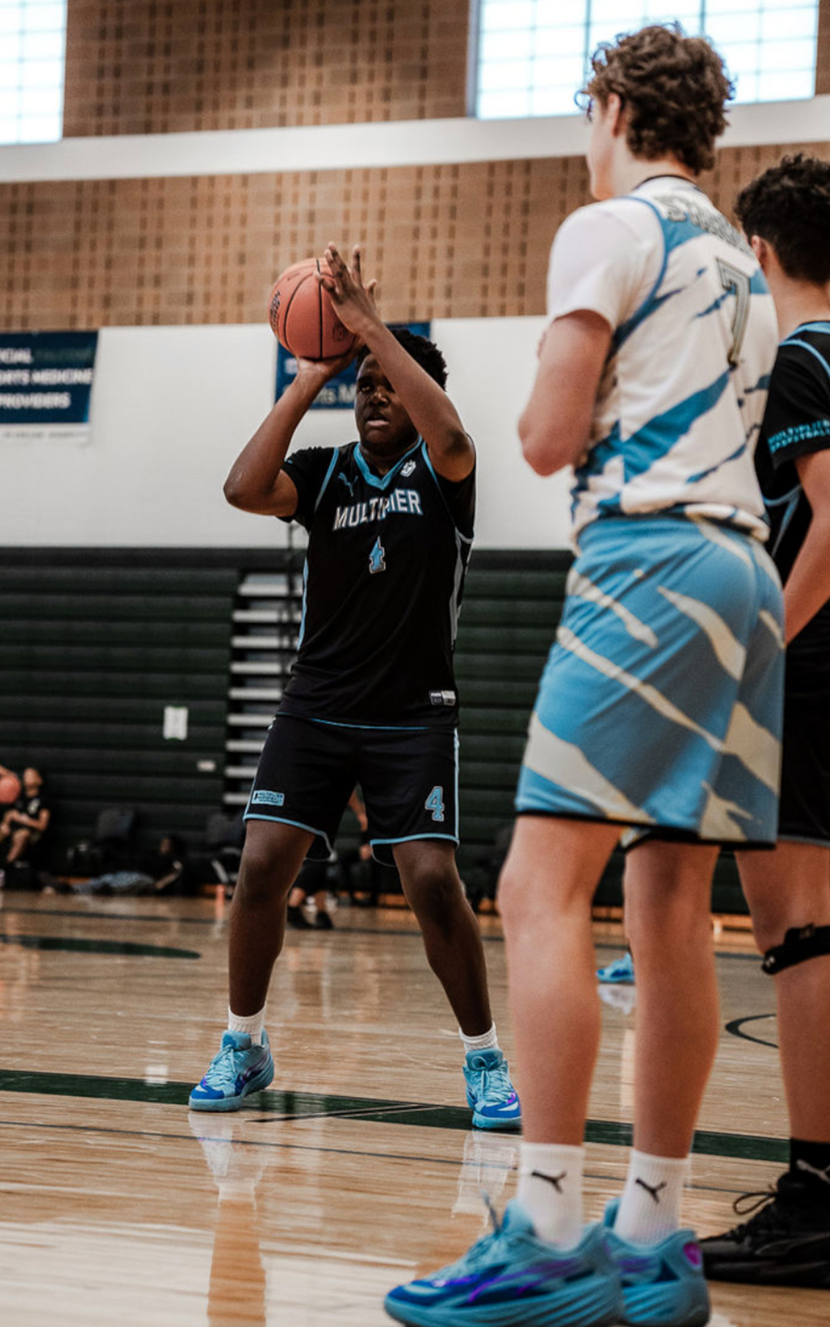 walker johnson shoots the ball