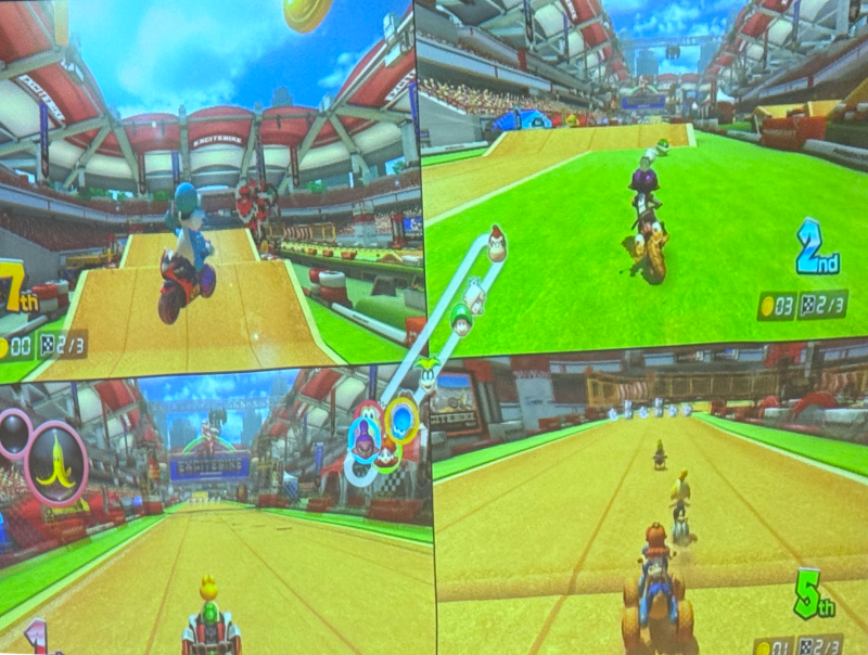 Mario Kart screen