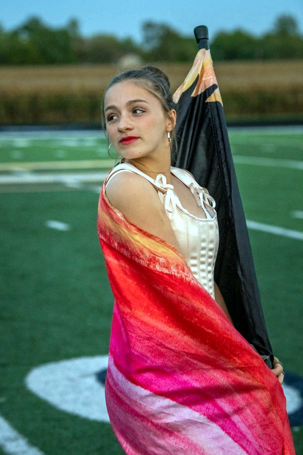 Guard member with flag