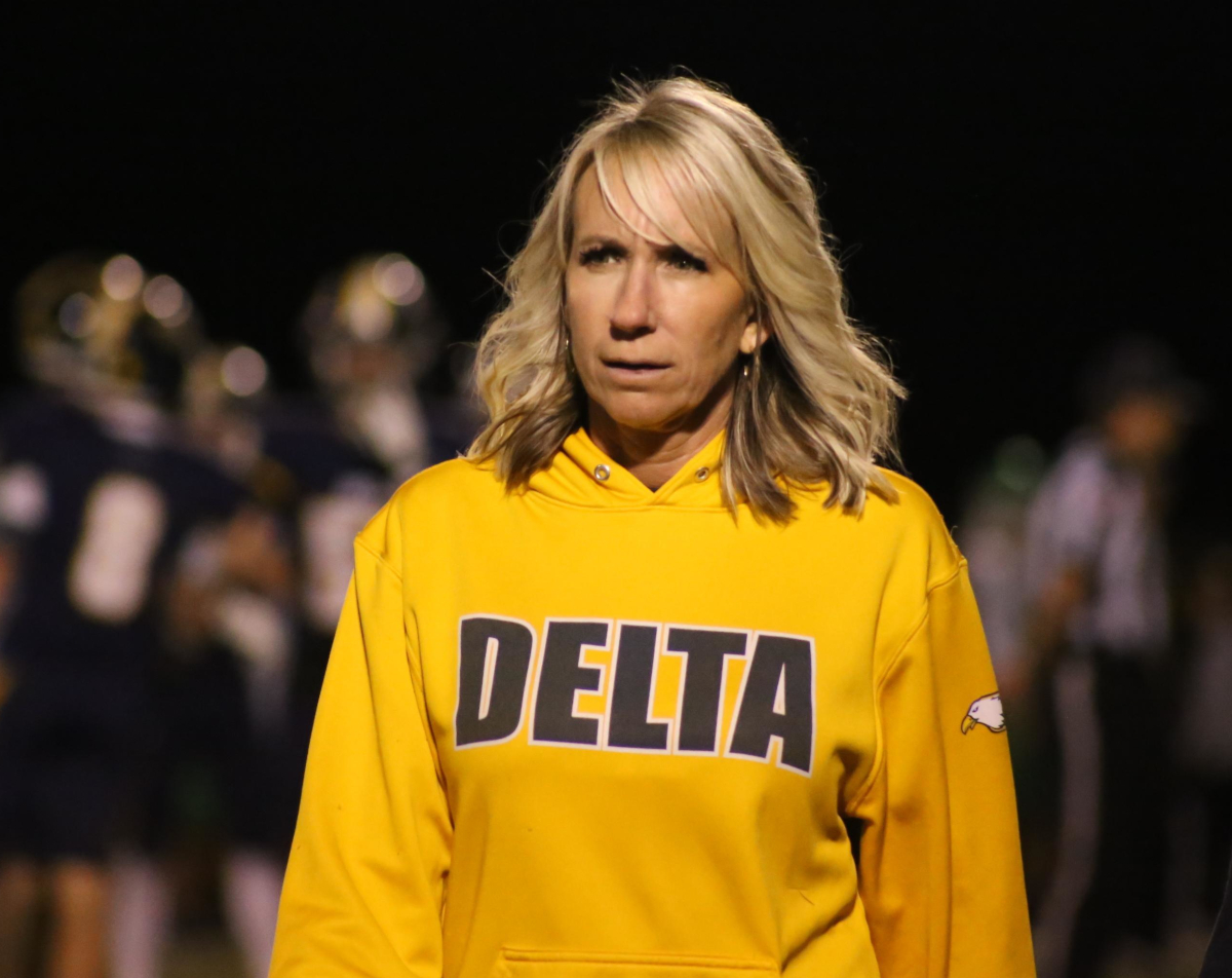 Trainer at football game