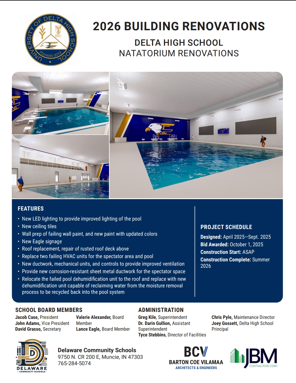 Swimming project flyer