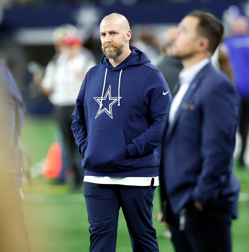 Cowboy on sidelines